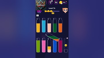 Get Color - Water Sort Puzzle Level 76, Level 77, Level 78