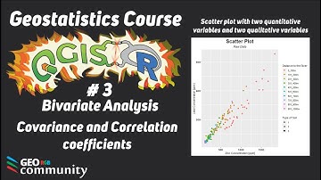 💎 03  Covariance and Correlation. Bivariate analysis With R and QGIS.