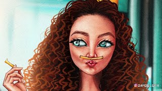 Drawing The Girl with chips😍