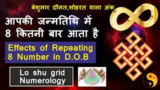8 Number in Numerology | Lo shu grid Repeating Number 8 | Number 8 | Lo shu grid |