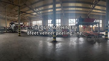 8feet veneer peeling line. Debugging in Russian customer factory. #veneerpeelingline