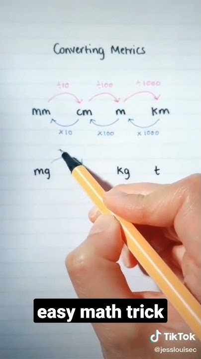 Easy Math Trick Metric Conversion - YouTube