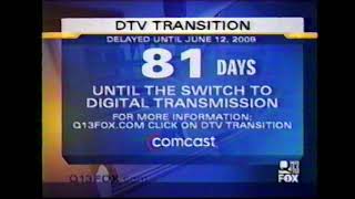 DTV 81 Days Before Transition Q13 FOX Seattle March 23rd 2009