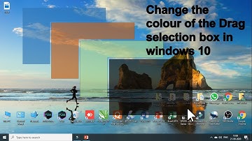 Computer Tips | How to change the drag selection box colour in windows 10 | "SA Dator Deney"