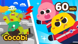 Go! Super Rescue Team + Compilation | Kids Songs | Ambulance, Firefighter, Safety Cartoon | Cocobi