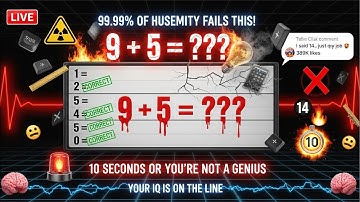 Live: 9 + 5 = ?? This Math Puzzle Is Destroying Everyone! 🤯🔥 (99.99% Fail Instantly!)