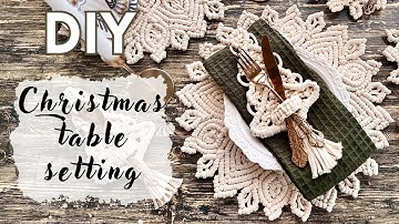 Macramé Snowflake Placemat – Christmas Table Decor Tutorial