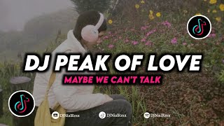 DJ Peak Of Love | Maybe We Can't Talk Mengkane Remix Viral TikTok Terbaru 2024