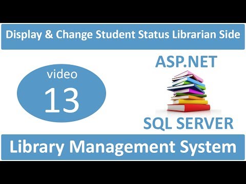 how to display and change status of student registration librarian side