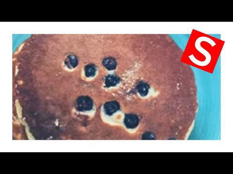 Video: Pancakes Za Blueberry Na Kujaza Curd-blueberry