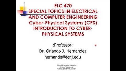 Cyber-Physical Systems (CPS) Course - Chapter 3 – Details of Cyber-Physical Systems - Part A