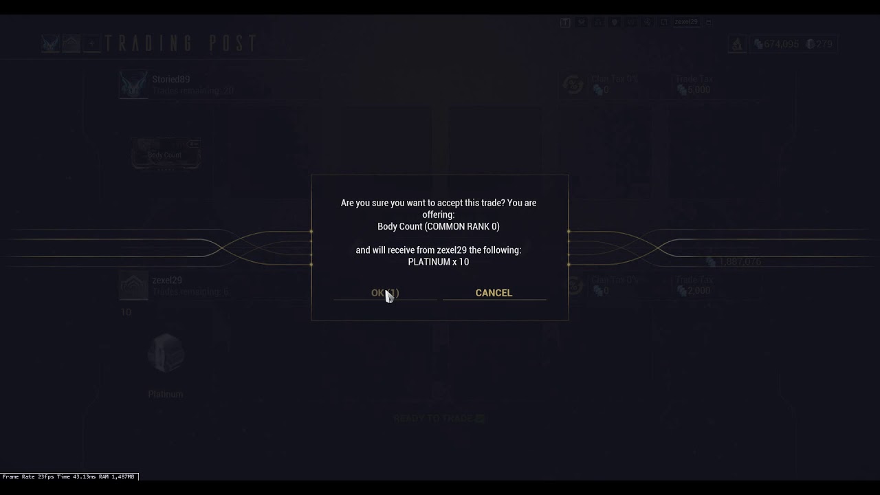 Warframe Trade №22 Body Count YouTube