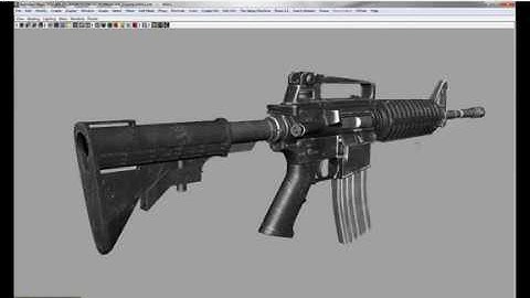 My 3D M4A1 Made by Autodesk Maya