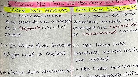 📊 Difference Between Linear and Non-Linear Data Structures | 🔥 Linear vs Non-Linear Data Structures