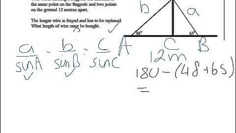 National 5 Maths Using Sine Rule to find the length of a side