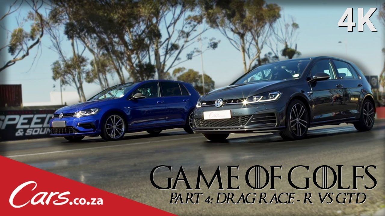 Drag Race: VW Golf GTD vs Golf R - YouTube