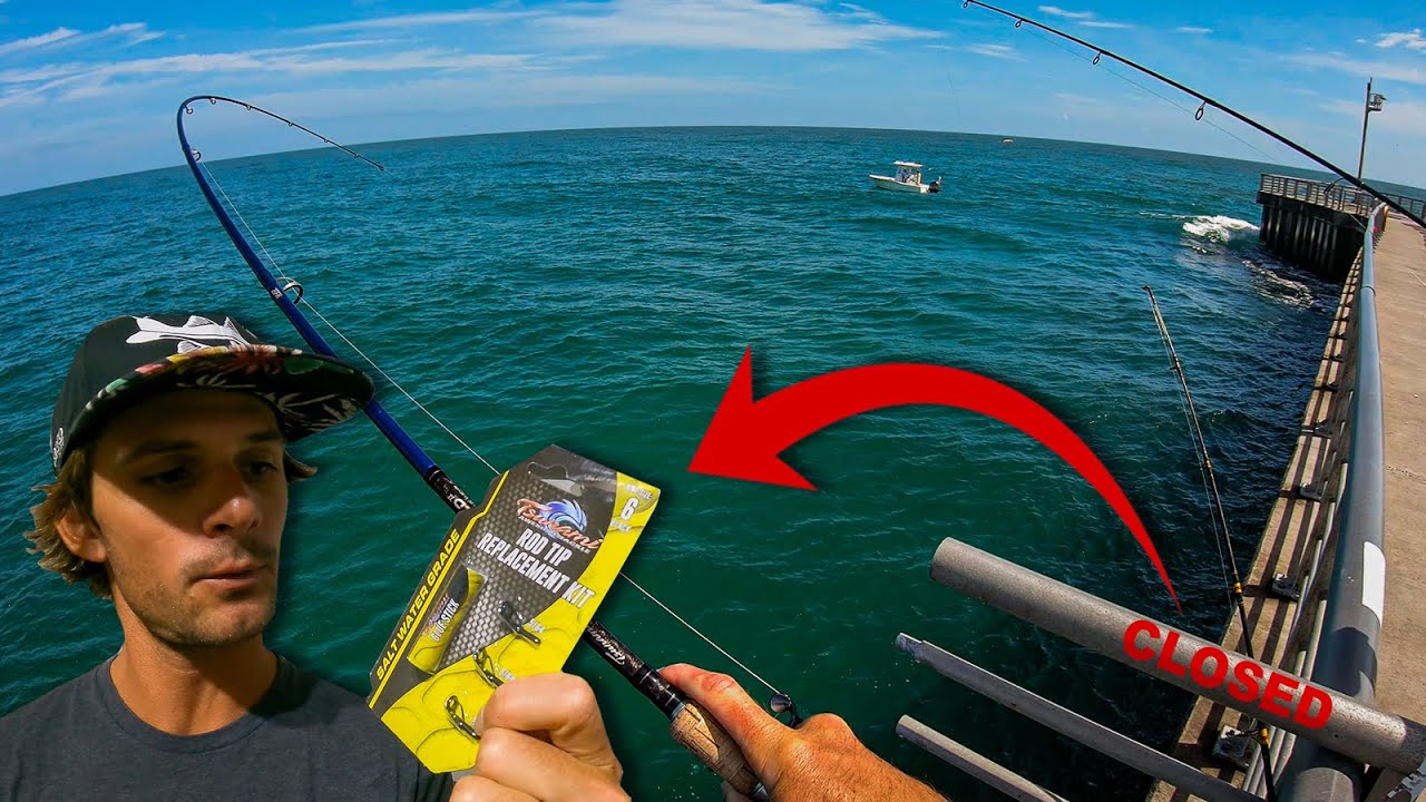 How I Replace a Fishing Rod Tip and then Catch Dinner - Easy Hack How I Replace a Fishing Rod Tip and then Catch Dinner - Easy Hack