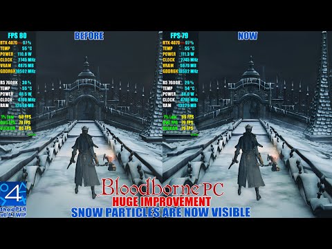 Bloodborne PC Huge Progress (Snow Particles Fixed) ~ ShadPS4 0.4.1 WIP - FPS Unlocked
