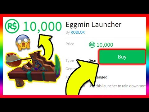 Spending 100 On The Eggmin Launcher 10 000 Robux Roblox Youtube - roblox eggmin launcher 2020