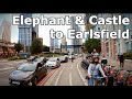 [ 4K Cycling LONDON ] Elephant & Castle to Earlsfield