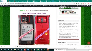 Smile Q1 Flash File 4G Firmware MT6580 7.1 Frp Hang Logo Lcd Fix