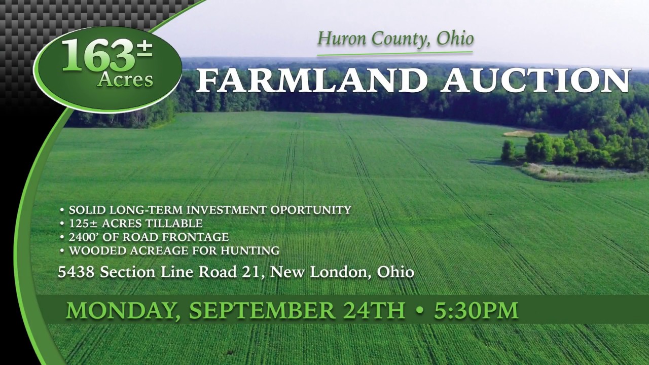 Huron County Farmland Auction RES Auction Services YouTube
