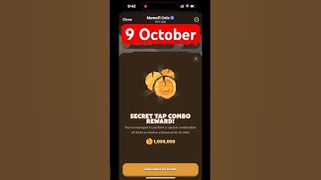 MemeFi secret code today  9 October | MemeFi coin secret tap codes today | #memefi #crypto #code