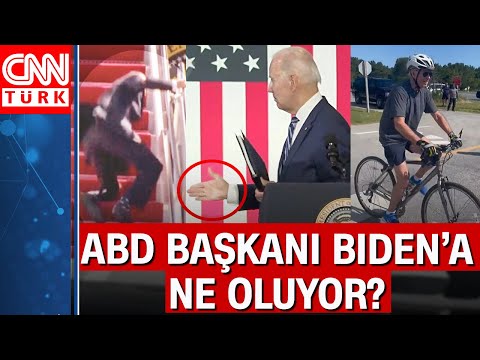 ABD Başkanı Biden düştü, uyudu ve boşlukla tokalaştı! Biden son olarak bisikletten düştü