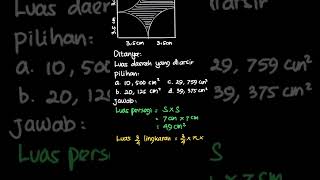 Luas daerah yang diarsir pada gambar di ba... | Pendalaman Buku | Kelas 8 | 7 | Matematika