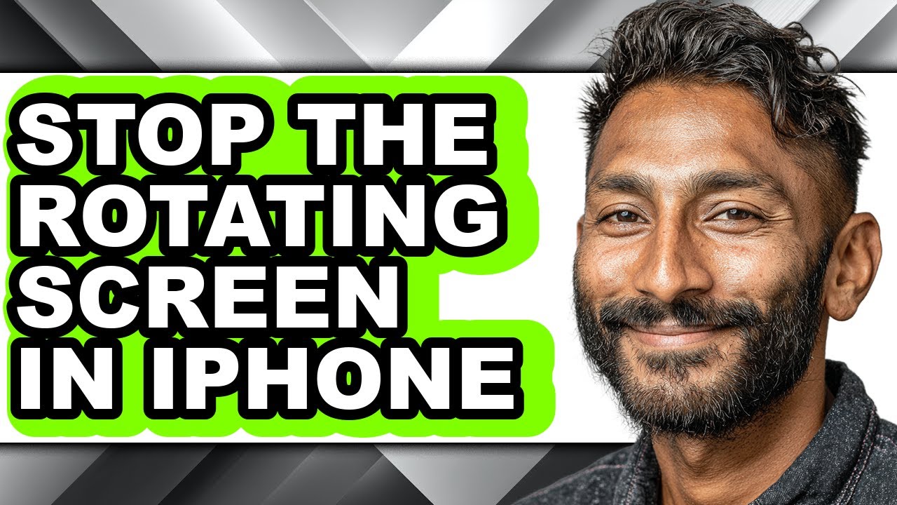 How to Stop the Rotating Screen in Iphone - Step by Step - YouTube