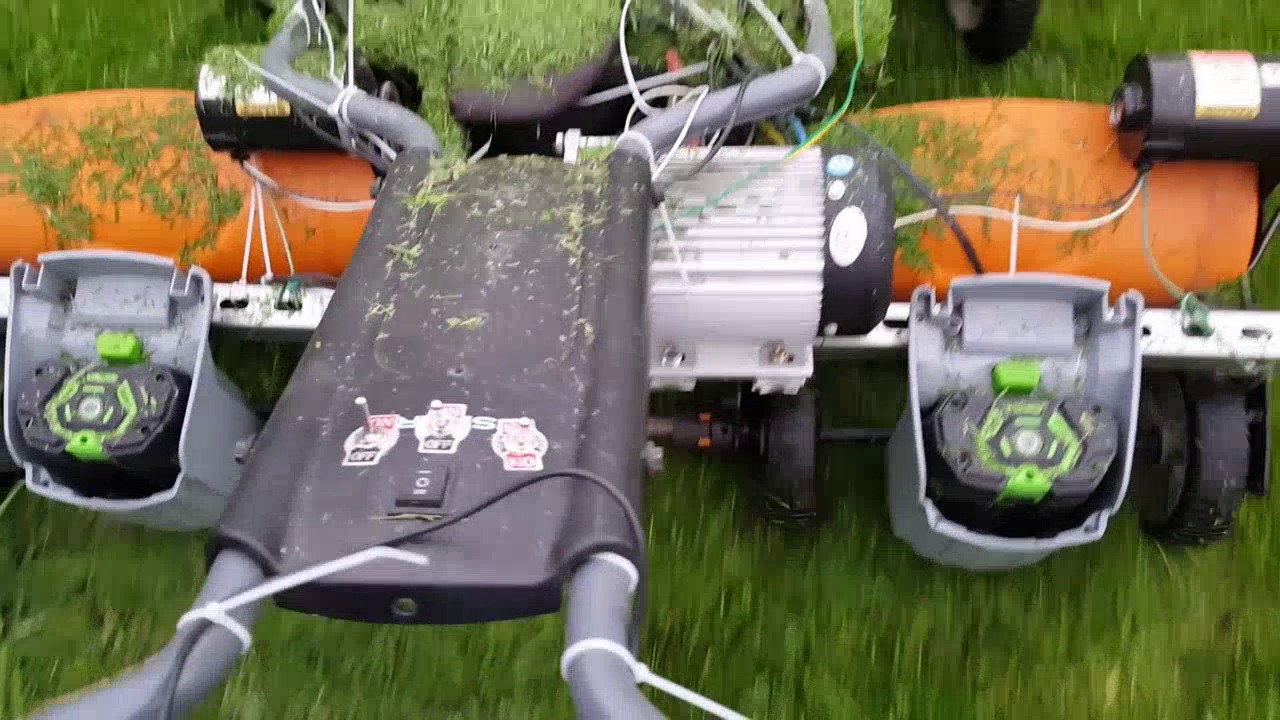 Fiskars reel mower electric conversion