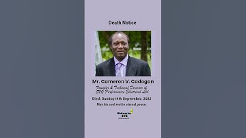 Cameron Cadougan | Death Notice #obituariessvg