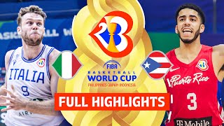 Italy 🇮🇹 vs Puerto Rico 🇵🇷 | Full Game Highlights