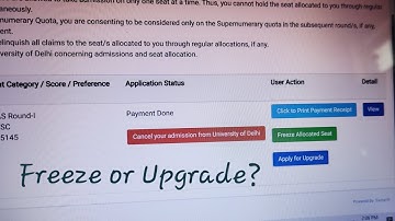 DU CSAS 2025: How to Apply for Upgrade or Freeze Seat | Full Process Explained! ##DelhiUniversity