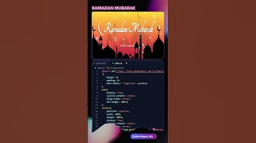 Ramadan Mubarak! #html #css #Javascript
