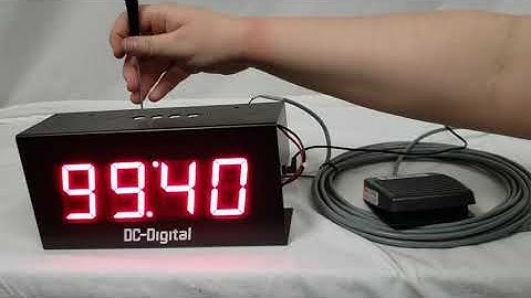 DC-25T-DN-BCD-FOOT-EOP (Count Down Timer with BCD Switch Setting and Foot Switch Activation)