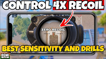 How to control 4x recoil in bgmi | bgmi 4x sensitivity | 4X scope sensitivity