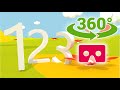 360 VR  1 2 3 Splashing in the sea song | EDUCATIONAL VIDEO FOR  KIDS