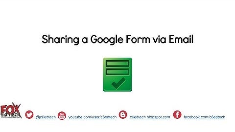 Share a Google Form via Email