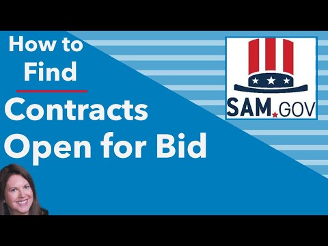 How to Find Government Contracts: How to Search SAM.gov