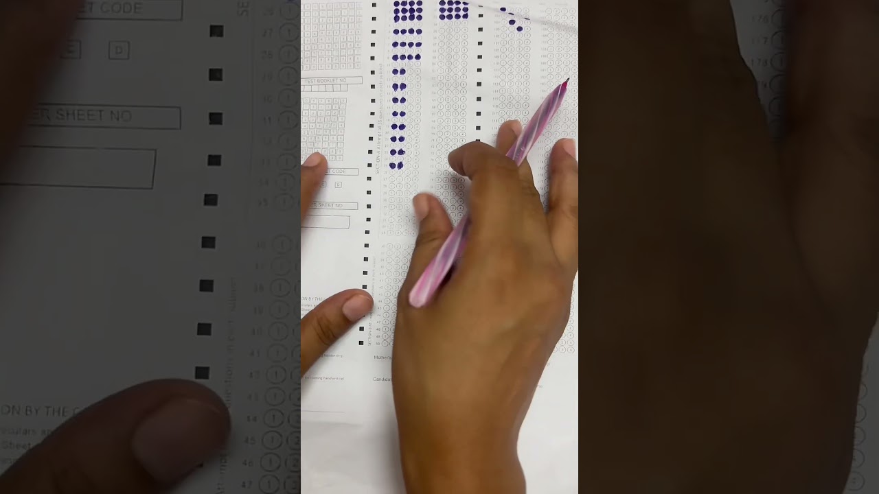 Mistakes that students do while bubbling their OMR sheet 