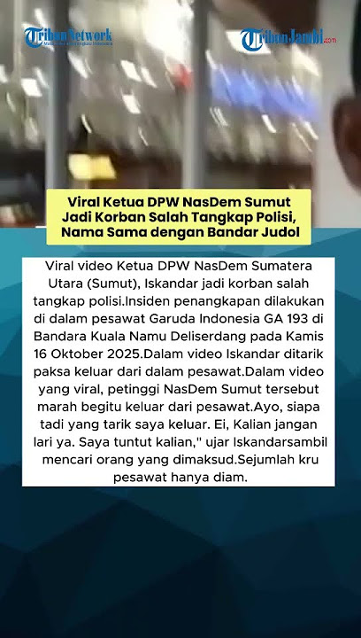 Viral Ketua DPW NasDem Sumut jadi Korban Salah Tangkap Polisi,Nama Sama dengan Bandar Judol