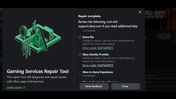 Fix Gaming Services Repair Tool Error Code 0x87e60003 On Xbox App PC