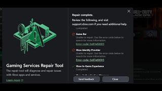 Fix Gaming Services Repair Tool Error Code 0x87e60003 On Xbox App PC