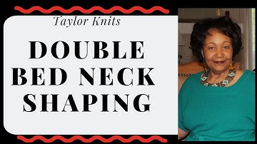 Machine Knitting Doublebed Neck Shaping Part 1