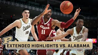 Alabama at Purdue | Extended Highlights | Big Ten Men's Basketball | Dec. 9, 2023