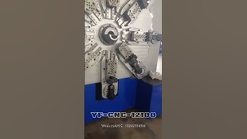 YINFENG YF-CNC-12100 10mm spring making machine #springmachine #springmanufacturing