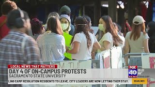 Sacramento State protests continue for 4th consecutive day