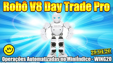 Robô Investidor Metatrader - Mini Indice V8 Day Trade Pro - WING20 - Pregão 29/01/2020