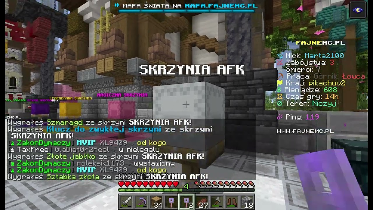 OPENING KLUCZ W MINECRAFT NA FAJNE MC